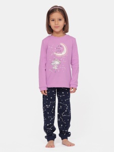 Пижама для девочки CSKG 50087-45 Лаванда