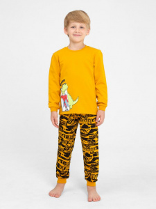 Пижама для мальчика Cherubino CWKB 50139-33 Горчичный