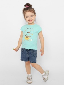 Футболка для девочки CSBG 63572-49-376 Светло-бирюзовый