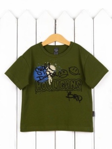 Футболка для мальчика Baby Boom Ф154/4-К Хаки Б120