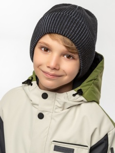 Шапка для мальчика NIKASTYLE 11м11125 Черный джинс