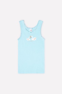 Майка для девочки Crockid К 1077 голубая вода (звездный вальс)