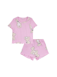 Пижама для девочки Youlala YLA 7749400101 Розовый