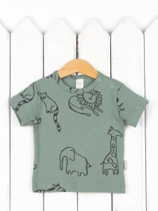 Футболка для мальчика Baby Boom BB Ф88/20-К я736 Сафари на шалфее