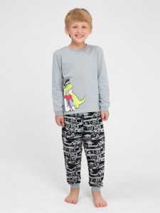 Пижама для мальчика Cherubino CWKB 50139-23 Серый