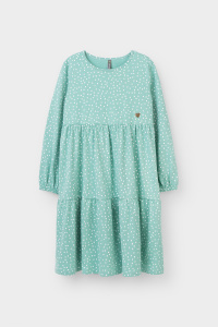 Платье для девочки Crockid КР 5770 мятный зеленый, крапинки к363