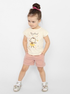 Футболка для девочки CSBG 63572-21-376 Экрю