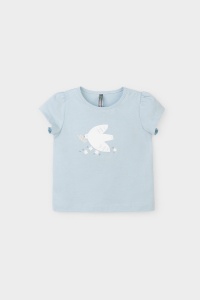 Футболка для девочки Crockid КР 301985 голубой к365