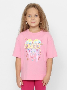 Футболка для девочки CWKG 63731-27-389 Розовый