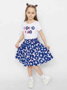 Платье для девочки CSKG 63582-20-373 Белый