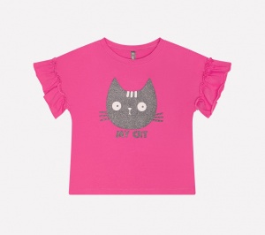 Футболка для девочки Crockid КР 300751 ярко-розовый к213