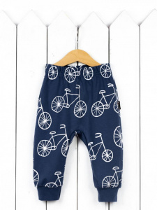 Брюки для мальчика Baby Boom П47/50-К Велосипеды на синем я714