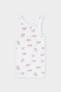 Майка для девочки Crockid К 1077 маленькие бульдоги на сахаре