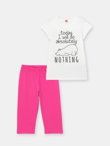 Пижама для девочки CSJG 50066-21 Экрю