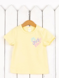 Футболка для девочки Baby Boom Ф156/1-К Светло-жёлтый