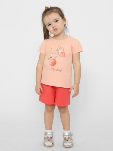 Футболка для девочки CSBG 63573-47-376 Персиковый