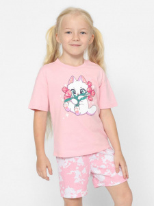 Пижама для девочки Cherubino CWKG 50146-27 Розовый