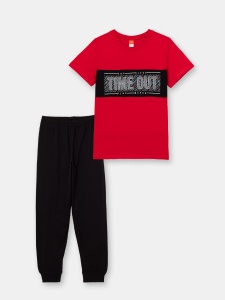 Пижама для мальчика CSJB 50070-26 Красный