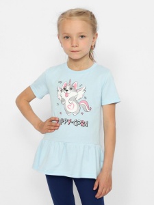 Футболка для девочки CWKG 63402-43 Голубой