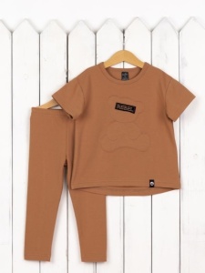 Комплект для девочки Baby Boom КД554/2-К Индийский загар Мишка