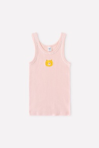 Майка для девочки Crockid К 1066 светло-розовый (домик в лесу)