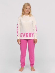 Пижама для девочки CSJG 50102-21 Экрю