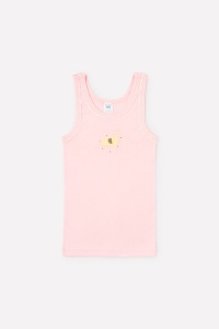 Майка для девочки Crockid К 1066 карамельно-розовый (звери алфавит)