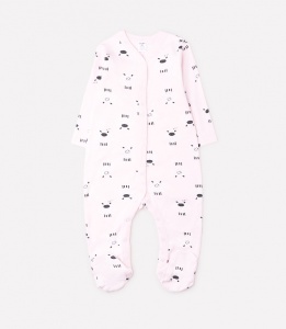 Комбинезон для девочки Crockid К 6025 овечки на светло-розовом