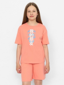 Комплект для девочки CSJG 90194-28-379 Коралловый