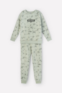 Пижама для мальчика КБ 2813 темно-оливковый, гранжевая структура