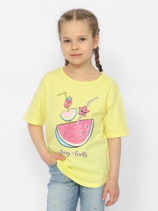 Футболка для девочки CSKG 63651-30 Желтый