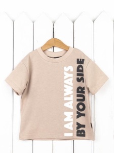 Футболка для мальчика Baby Boom Ф155/1-К Бежевый Б119