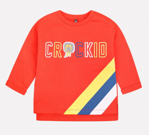 Джемпер для девочки Crockid КР 300517/1 ярко-красный1 к197