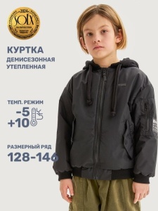 Куртка утеплённая для мальчика NIKASTYLE 4м5525 Черный
