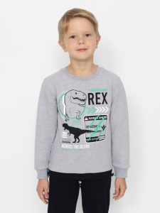 Джемпер для мальчика CWKB 63709-11-387 Серый меланж