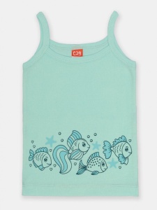 Майка для девочки CSKG 20084-38 Ментоловый