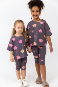 Комплект для девочки Baby Boom КД546/1-К Цветы на фуме