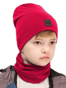 Комплект деми шапка снуд для мальчика NIKASTYLE 12л12725 Чили