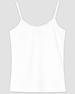 Майка на бретелях для девочки Let's go LG 21220 Белый