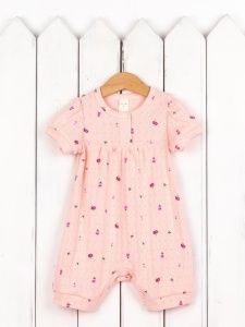 Комбинезон для девочки Baby Boom К398/1-Р Цветочки на пудре