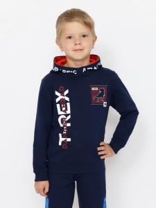 Толстовка для мальчика CWKB 63707-41-387 Темно-синий