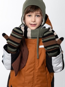 Варежки детские NIKASTYLE 14з17025 Черный полынь