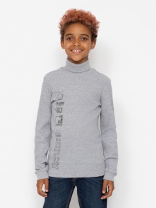 Водолазка для мальчика CWJB 63668-11-383 Серый меланж