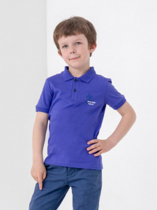 Рубашка-поло для мальчика Cherubino CSKB 63109-44-318 Фиолетовый