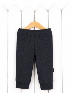 Брюки для мальчика Baby Boom П135/2-И Значки чёрные на графите я735