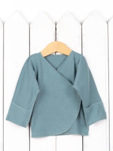 Распашонка для мальчика Baby Boom Р6/12-И я730 Шалфей, гуси