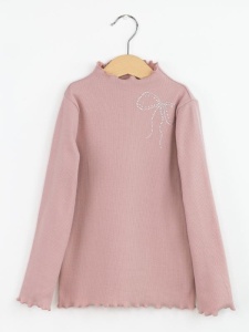 Лонгслив для девочки Baby Boom Ф167/5-К Пудра