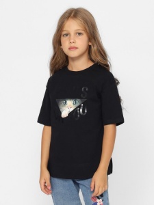 Футболка для девочки CWJG 63713-22-390 Черный