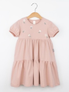 Платье для девочки Baby Boom С266/1-К Бежевая пудра