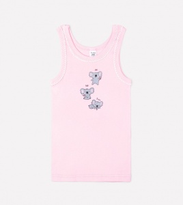 Майка для девочки Crockid К 1066 розовый (коалы)